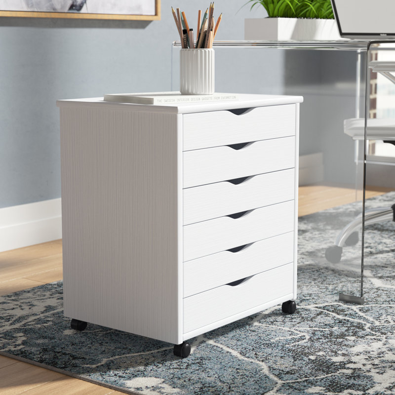 Rebrilliant Pitts 6 Drawer Rolling Storage Chest & Reviews Wayfair